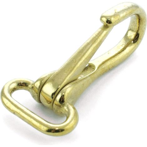 Moschettone in ottone per testiera con cameretta tonda colore gold