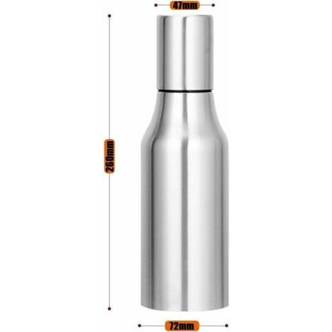 QORVA-Boîteille d'huile en Acier Inoxydable,Boîteille d'huile de Cuisine, réservoir à Huile d'olive, récipient étanche à la poussière, Distributeur d'huile d'olive pour BBQ-Fei Yu