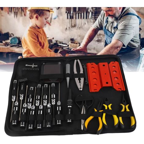 44-teiliges HSS-Qualitäts-RC-Werkzeugset zur Reparatur von Autos, Drohnen und tragbaren Modellen für Mano (1/5)