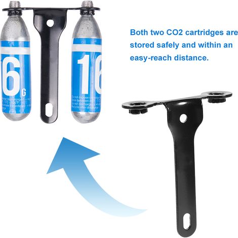 Support de gonflage pour VTT ZTTO, porte-cartouche CO2, accessoires de cyclisme (noir) (1/5)