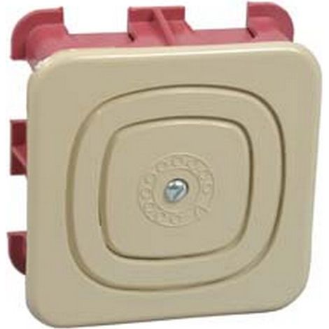 10PZ SCATOLA INCASSO PER PRESA TELEFONICA - mm.70x70