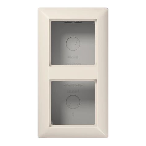 Jung Tapa de superficie 2 veces, AS 500 montaje en superficie, duroplástico, blanco, montaje vertical y horizontal AS 582 A W