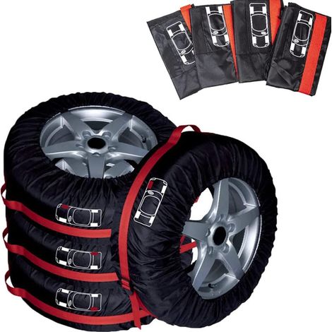 4Pcs 16-20 Zoll Reifen Abdeckungen Universal Reserverad Abdeckung Wasserdicht Staubdicht Auto Rad Schutz Abdeckungen (1/5)