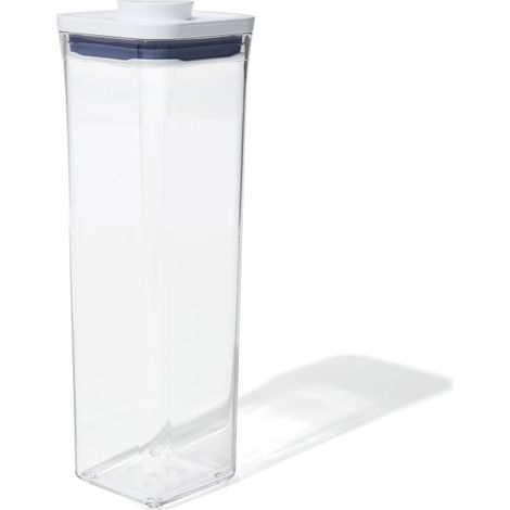 Contenedor OXO-POP de 2,1 l, cuadrado, alto, con buen agarre. (1/5)