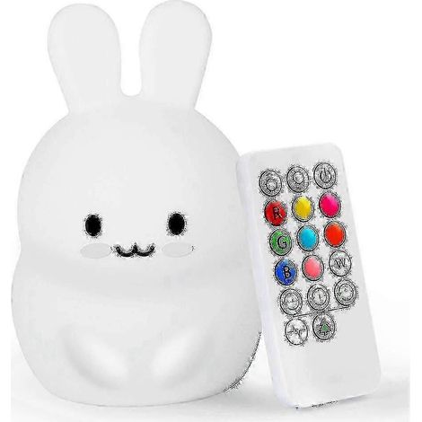 Veilleuse bébé en silicone souple, lampe de chevet pour enfants, disponible en 7 couleurs. (1/5)