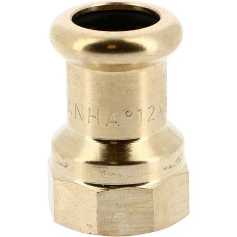 Manchon intermédiaire laiton à sertir 8270G Ø35 taraudé femelle 1" chauffage et sanitaire - THERMADOR 8270G3526