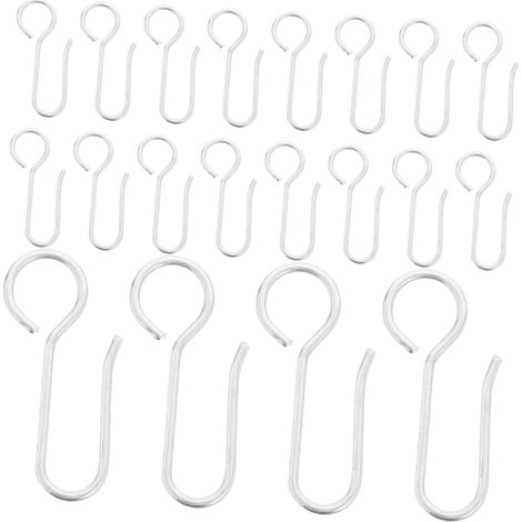 30 pièces Crochets S pour Rail de Rideaux Accroche et Installation Facile Glissement pour Rideaux de Plafond et Draperies (1/5)