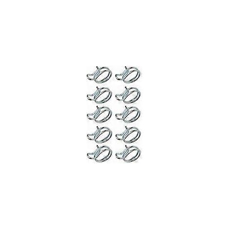 10 colliers de serrage pour tuyau d'essence 5 mm x 8 mm, pièce pour moteur de tondeuse à gazon ou tracteur.