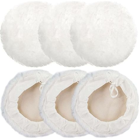 Bohrer-Set Set mit 6 Polierpads 180 mm Polierpad-Kit Auto-Polierscheibe Wollhauben-Polierpads für Wollhauben-Poliermaschine (1/5)
