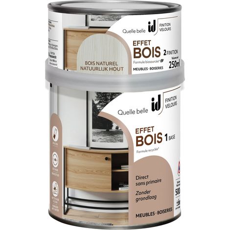 KIT PEINTURE EFFET BOIS NATUREL POUR MEUBLES ET OBJETS - ID PARIS