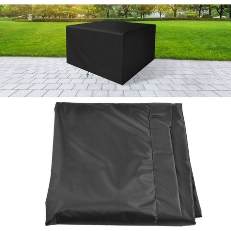 Housse de protection pour meubles de jardin, carrée, 150 x 125 x 110 cm,imperméable et anti-poussière,en fibre de polyester,pour table d'extérieur (1/4)