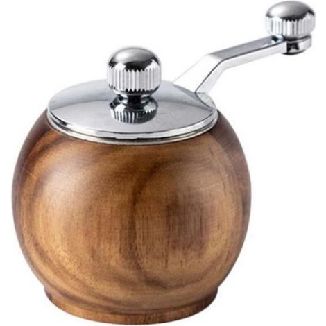 Moulin à poivre - Bois d'acacia - Noyau céramique - Multifonction - Marron (1/5)