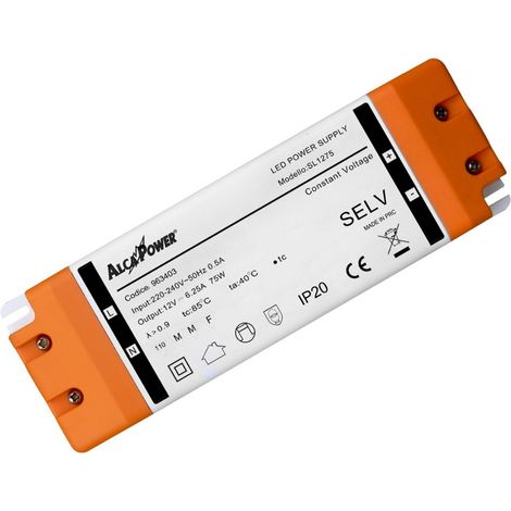 Alimentatore Switching IP20 12V 75W 6.2A