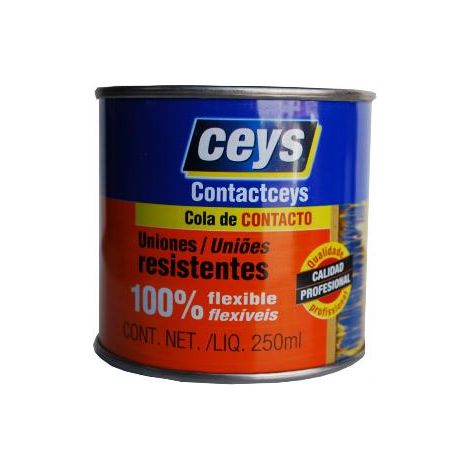 FPLUS ceys contactceys 1/4 kg. , s un adhesivo de contacto de altas prestaciones: máxima resistencia de pegado y capacidad para soportar temperaturas de hasta +120ºC.
Encola mate