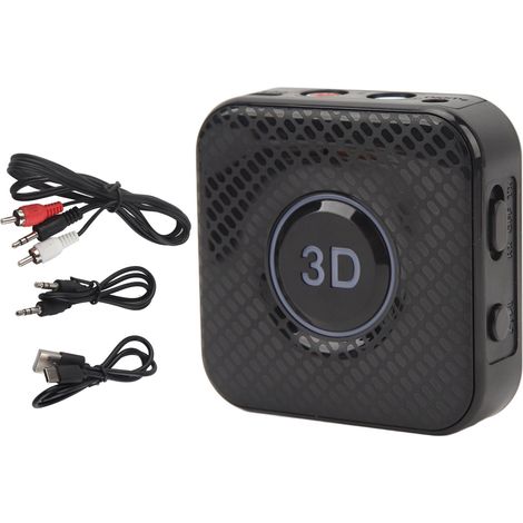 Adaptateur Bluetooth 5.1 2-en-1 émetteur-récepteur 3,5 mm connexion stable sans fil pour autoradio et chaîne stéréo (1/5)