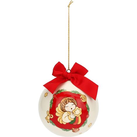 THUN - Pallina di Natale Special Edition in Porcellana, Addobbo Natalizio per Albero di Natale, Idea Regalo, Ø 10 cm