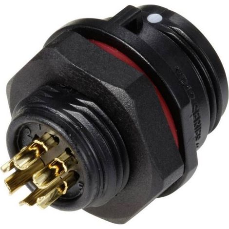 Embase Femelle - Connecteur SP13 - IP68 - Étanche 2 m Semaine - Verrouillage À Vis - Pour Transfert Signal Intérieur Extérieur - 1 Pièce (1/3)
