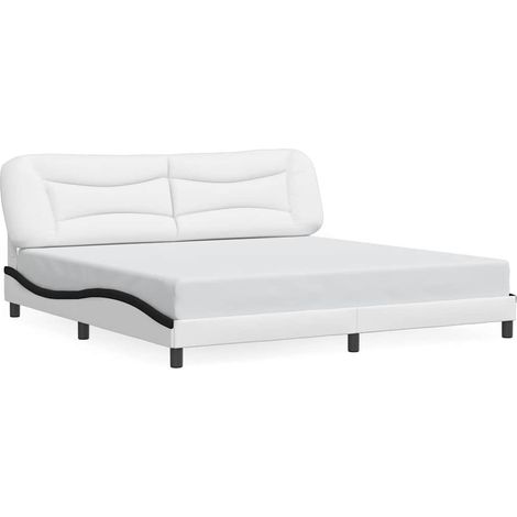 Maison Exclusive - Giroletto senza Materasso Hvar Bianco e Nero 200x200 cm (1/5)
