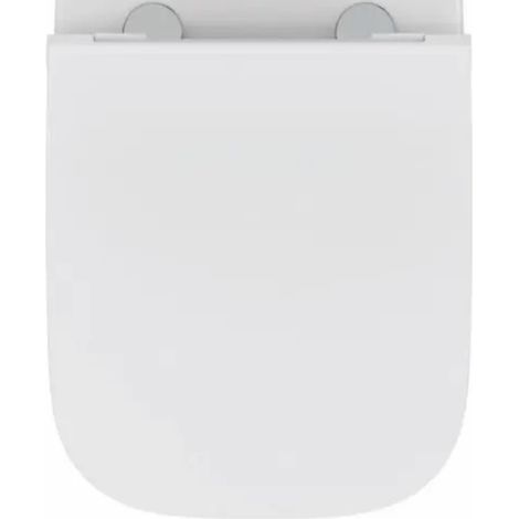 Schläfer 4649107 - Sedile Copriwater Ideal Standard Serie I Life B originale (T468301), Soft Close Sgancio Rapido, Termoindurente Bianco, Cerniere in Acciaio, Ricambio Forma Dedicata, 44,5 x 36 cm