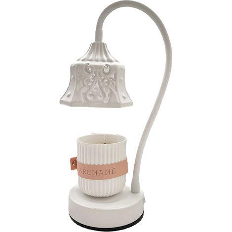 Lampe Chauffe-Cire - Réglable En Intensité - Pour Bougies Parfumées En Pot - Usage Intérieur Salon Chambre Bureau - 1 Pièce (1/5)