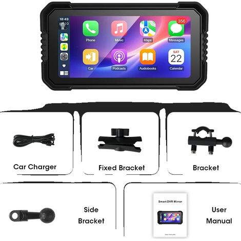 Navigation GPS pour moto, CarPlay sans fil, support Android Auto, Carplay (1/2)