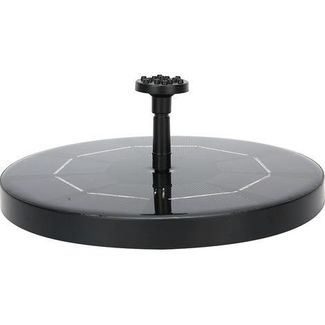 Fontaine solaire flottante d'extérieur 4,5 V 3 W pour bain d'oiseaux, avec pompe et décoration de jardin. (1/5)