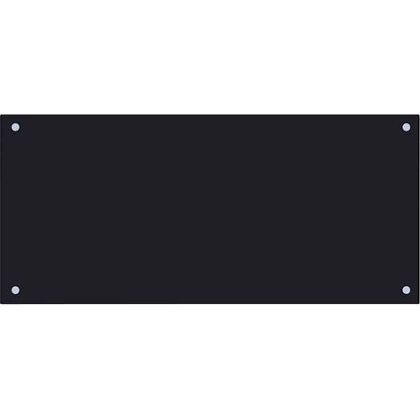 Protección salpicaduras cocina vidrio templado negro 90x40 cm vidaXL