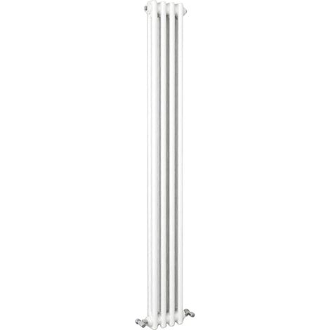 SKY Bathroom Traditional Cast Iron Style Radiator 2 Column White 1500x200mm