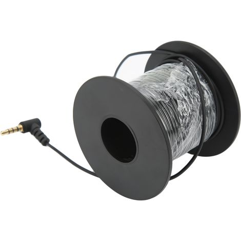 Câble pour caméra de pêche avec transmission HD et sondeur, doté d'une prise casque 3,5 mm, pour accessoires de pêche. 1,8 mm (0,07 pouce), 30 m (98,4 pieds). (1/5)