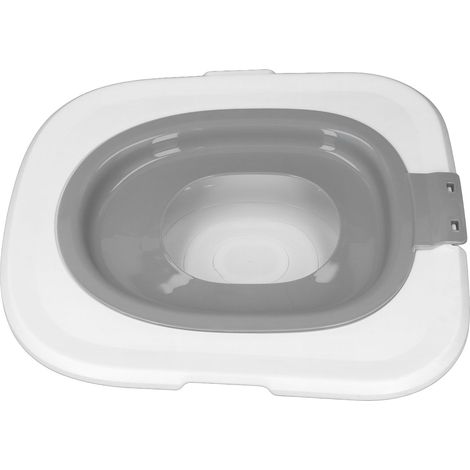 Kit d'apprentissage de la propreté pour chat, gris, en ABS, amovible et réutilisable, pour toilettes à domicile. (1/5)