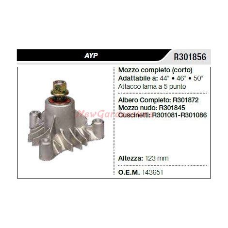 AYP Kurzer Messerhalter Nabe für Rasentraktor Mähwerk R301856