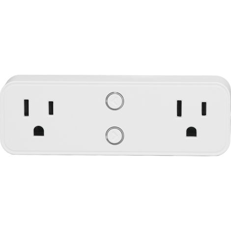 Zwei WLAN-BLE-Wandsteckdosen, 10 A, US-Stecker 100–240 V Wechselstrom, Fernbedienung ohne Ständer (1/5)