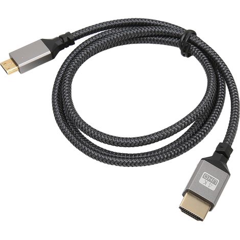 Hochgeschwindigkeits-4K-60Hz-HD-Multimedia-Schnittstellenkabel, geflochten, Stecker-Stecker, für Computer, Fernseher und Monitor, 1 m (1/5)