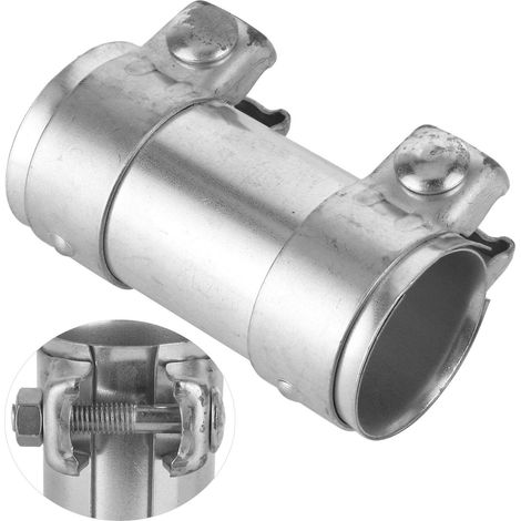 Manchon raccord tube échappement double collier 51mm accessoire auto silencieux connecteur (1/5)