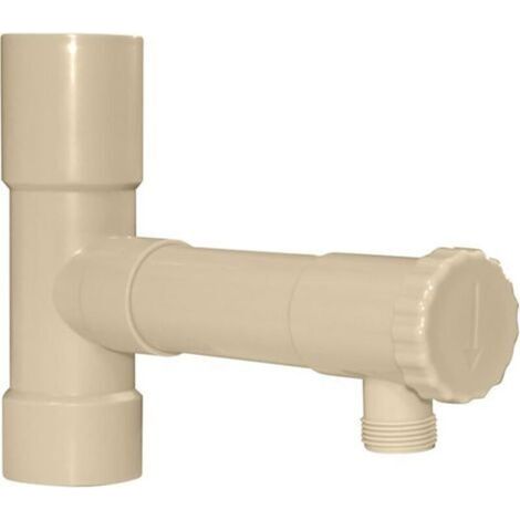 Rainwater Collector Ø50 mm Sand for Gutter Downspout - Water Collector Connection Threaded Outlet 20x27 (1/5)