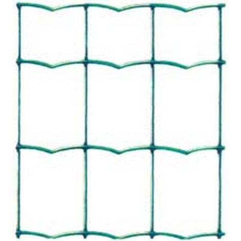 1ROTOLO RETE ELETTROSALDATA PLASTIFICATA VERDE ONDULATA "NOVAPLAX" - FILO Ø MM.2,2