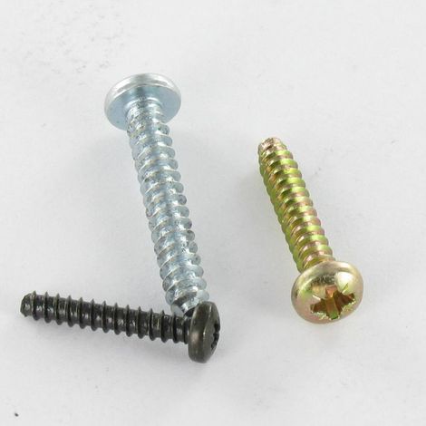Vis tôle tête cylindrique bombée large Pozi 4.8X9.5 Acier zingué Sans pointe-10 pièces
