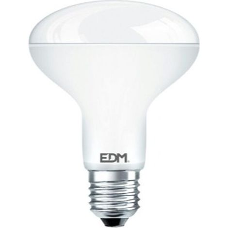 Lampadina a riflettore led r90 e27 12w 1055lm 6400k luce fredda ø9x12cm edm (1/4)
