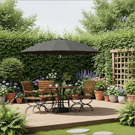 Parasol piscine inclinaison réglable,grand format patio jardin. Vendu sans base,uniquement le parasol. (1/5)