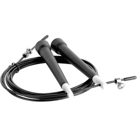 Corde à Sauter - Câble Acier Inoxydable Multi-brin avec Revêtement PVC - Poignées en Nylon - Roulements Précision - Réglable par Coupe - 1 Pièce (1/5)