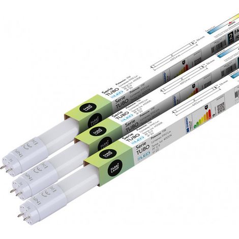 tubo t8 9w 900lm 4000k fabriplus 60x2,6x2,6 cm