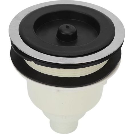 Bouchon vidange bain grande taille – acier inoxydable – crépine – coiffure / salon – ouverture 8-9 cm (1/5)