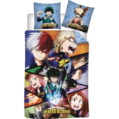 Parure de lit réversible My Hero Academia - 140 cm x 200 cm (1/3)