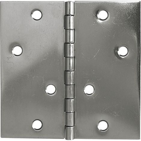 Scharnier DIN 7954 C quadratisch 100 x 100 mm Edelstahl (1/2)