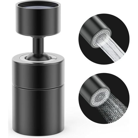 360° Swivel Aerator Faucet 2 Modes Adjustable Kitchen Faucet Solid Brass Rotating Switch Foaming Shower Filter Adapter Saver For Toilet Bathroom (Lacquered Faucet) BhrRz89RL (1/5)
