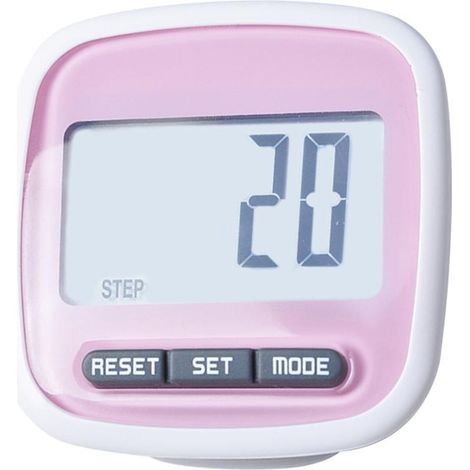 CHICIRIS Pidomètre LCD Dispalyse, Comptoir de Marche 3D PEDOME PEDERMER avec pour Le Comptoir du Passomètre de Marche en Cours D'exécution (Pink) (1/5)
