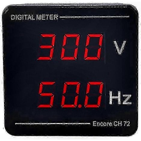 Voltmètre numérique 50-500V avec affichage de fréquence 10-99,9Hz, installation facile pour surveillance électrique (1/5)