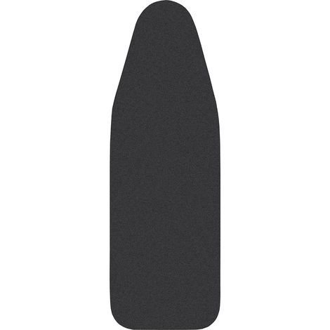 Housse de planche à repasser 148x55 cm, housse de planche à repasser très grande taille, surface en 100 % coton, rembourrage épais, facile à mettre et anti-brûlure, couleur noire (1/5)