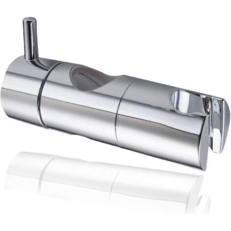 Support universel à ventouse pour pommeau de douche, support mural pour douchette à main, curseur de douche réglable argenté (19 mm)