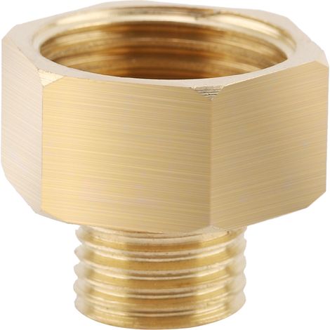 Adaptateur de raccord en laiton 1/2" vers 1/4" pour manomètre, air, gaz, carburant. (1/5)